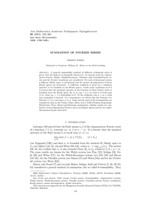 Acta Mathematica Academiae Paedagogicae Ny´ıregyh´aziensis 20 (2004), 239–266 www.emis.de/journals ISSN 1786-0091