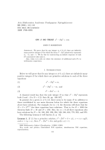Acta Mathematica Academiae Paedagogicae Ny´ıregyh´aziensis − Dy x t