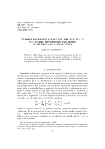 Acta Mathematica Academiae Paedagogicae Ny´ıregyh´aziensis 23 (2007), 23–38 www.emis.de/journals ISSN 1786-0091