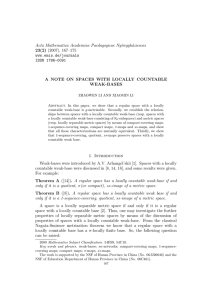 Acta Mathematica Academiae Paedagogicae Ny´ıregyh´aziensis 23(2) (2007), 167–175 www.emis.de/journals ISSN 1786-0091