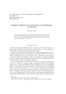 Acta Mathematica Academiae Paedagogicae Ny´ıregyh´aziensis 24 (2008), 5–14 www.emis.de/journals ISSN 1786-0091