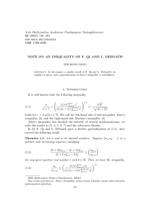 Acta Mathematica Academiae Paedagogicae Ny´ıregyh´aziensis 25 (2009), 191–194 www.emis.de/journals ISSN 1786-0091