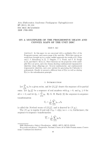 Acta Mathematica Academiae Paedagogicae Ny´ıregyh´ aziensis (2011), 89–104 27