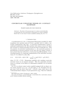 Acta Mathematica Academiae Paedagogicae Ny´ıregyh´ aziensis 29 CONCIRCULAR CURVATURE TENSOR ON