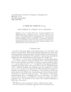 Acta Mathematica Academiae Paedagogicae Ny´ıregyh´ aziensis 30 (2014), 17–25 www.emis.de/journals