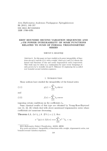 Acta Mathematica Academiae Paedagogicae Ny´ıregyh´ aziensis p 31