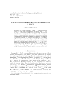 Acta Mathematica Academiae Paedagogicae Ny´ıregyh´aziensis (2016), 1–13 32 www.emis.de/journals