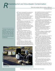R C emediating Soil and Groundwater Contamination