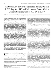 An Ultra-Low-Power Long Range Battery/Passive