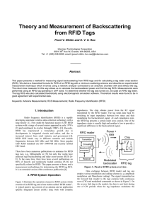 Theory and Measurement of Backscattering from RFID Tags