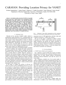 CARAVAN: Providing Location Privacy for VANET