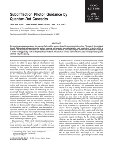Subdiffraction Photon Guidance by Quantum-Dot Cascades Chia-Jean Wang, Ludan Huang,