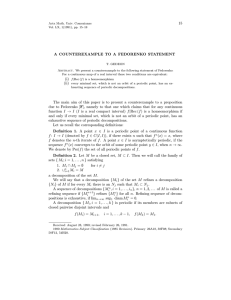 15 A COUNTEREXAMPLE TO A FEDORENKO STATEMENT