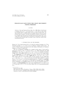 245 TRIANGULAR MAPS WITH THE CHAIN RECURRENT POINTS PERIODIC