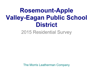 Rosemount-Apple Valley-Eagan Public School District 2015 Residential Survey
