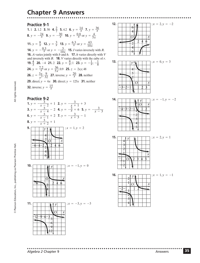 Chapter 9 Answers Practice 9 1 Practice 9 2