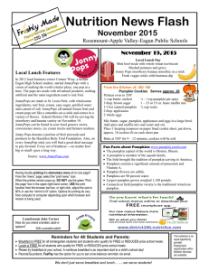 Nutrition News Flash November 2015  Rosemount-Apple Valley-Eagan Public Schools