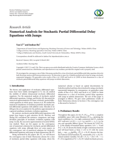 Research Article Numerical Analysis for Stochastic Partial Differential Delay Equations with Jumps