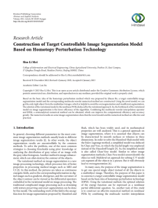 Research Article Construction of Target Controllable Image Segmentation Model