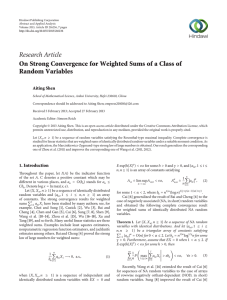 Research Article Random Variables Aiting Shen