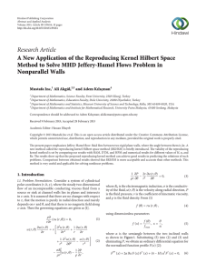 Research Article A New Application of the Reproducing Kernel Hilbert Space