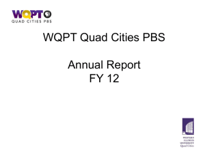 WQPT Quad Cities PBS  Annual Report FY 12