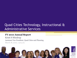Quad Cities Technology, Instructional &amp; Administrative Services FY 2010 Annual Report