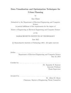 Data Visualization and Optimization Techniques for Urban Planning Asa Oines