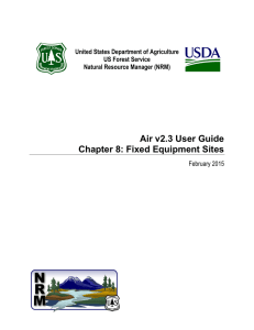 Air v2.3 User Guide Chapter 8: Fixed Equipment Sites