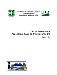 Air v2.3 User Guide Appendix A: FAQs and Troubleshooting