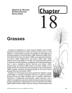 18 Chapter Grasses Stephen B. Monsen