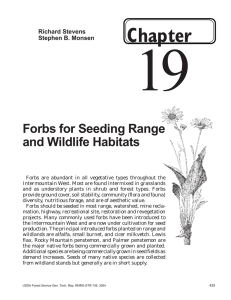 19 Chapter Forbs for Seeding Range and Wildlife Habitats
