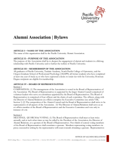Alumni Association | Bylaws