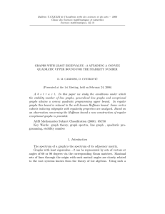 − 2006 Bulletin T.CXXXIII de l’Acad´ Classe des Sciences math´