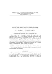 Bulletin T.CXXXIX de l’Acad´emie serbe des sciences et des arts −... Classe des Sciences math´ematiques et naturelles