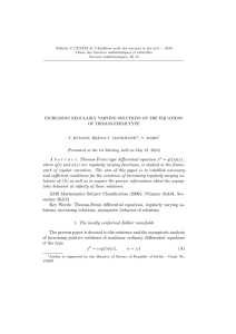 − 2010 Bulletin T.CXXXIX de l’Acad´ Classe des Sciences math´