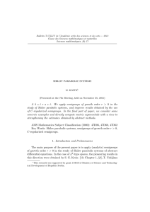 − 2012 Bulletin T.CXLIV de l’Acad´ Classe des Sciences math´