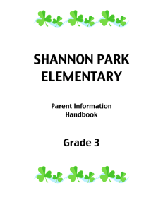 SHANNON PARK ELEMENTARY Grade 3