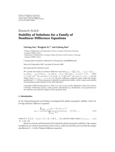Hindawi Publishing Corporation ﬀerence Equations Advances in Di Volume 2008, Article ID 238068,
