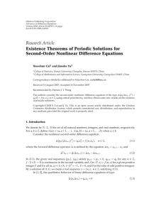 Hindawi Publishing Corporation ﬀerence Equations Advances in Di Volume 2008, Article ID 247071,