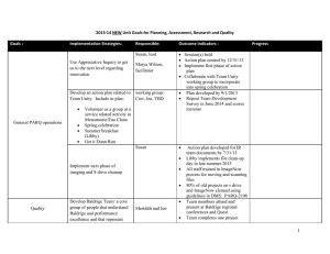2013-14 NEW Unit Goals for Planning, Assessment, Research and Quality Responsible: