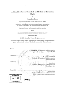 A  Simplified  Vortex  Sheet  Roll-up ... Flight Amandine  Denis