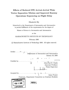 Effects  of  Reduced  IFR Arrival-Arrival Wake