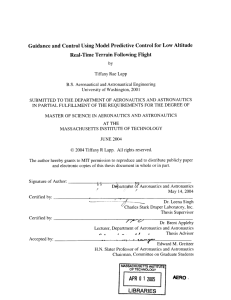 Guidance  and Control Using  Model  Predictive ... Real-Time  Terrain Following  Flight