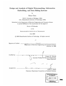 Design  and  Analysis  of  Digital ... Embedding,  and  Data  Hiding  Systems B.S.E.,