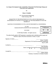 Low-Impact  Development  in the Assabet  River Watershed:... Watershed-Scale  Implications