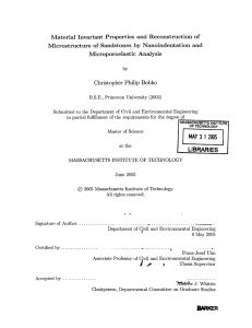 Material  Invariant Properties  and  Reconstruction  of