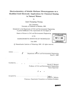 Electrochemistry  of  Soluble  Methane  Monooxygenase ... Modified  Gold  Electrode:  Implications  for ...