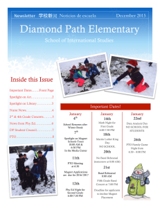 Diamond Path Elementary Inside this Issue School of International Studies 0
