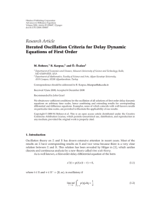 Hindawi Publishing Corporation ﬀerence Equations Advances in Di Volume 2008, Article ID 458687,